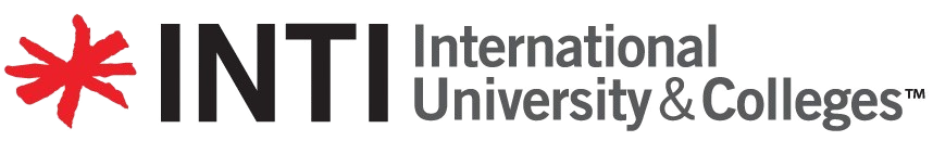 INTI International University & Colleges logo with a red starburst symbol on the left.