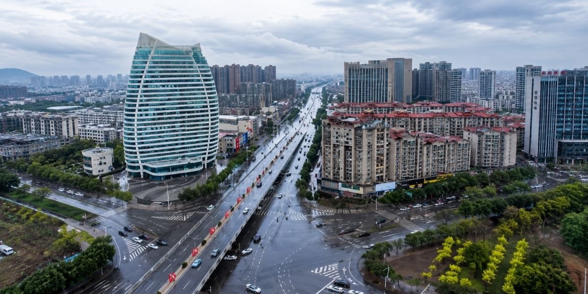 Zhangjiakou city, Hebei, China, location of Hebei North University