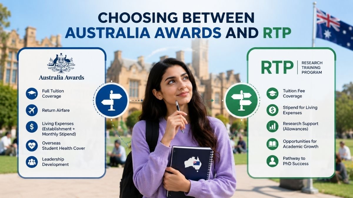 Choosing between Australia Awards and RTP