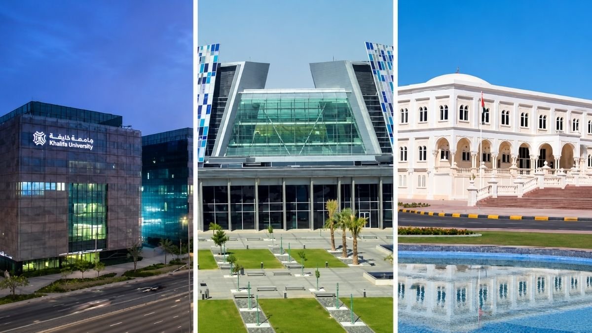Three UAE university campuses in Abu Dhabi