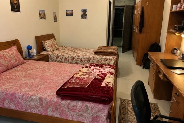 uni-binzhou-medical-university-hostel-room - MTZ Global Visa Consultants Binzhou Medical University international student hostel room, twin-share accommodation.